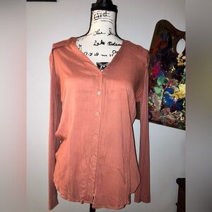The loft pink blouse size small